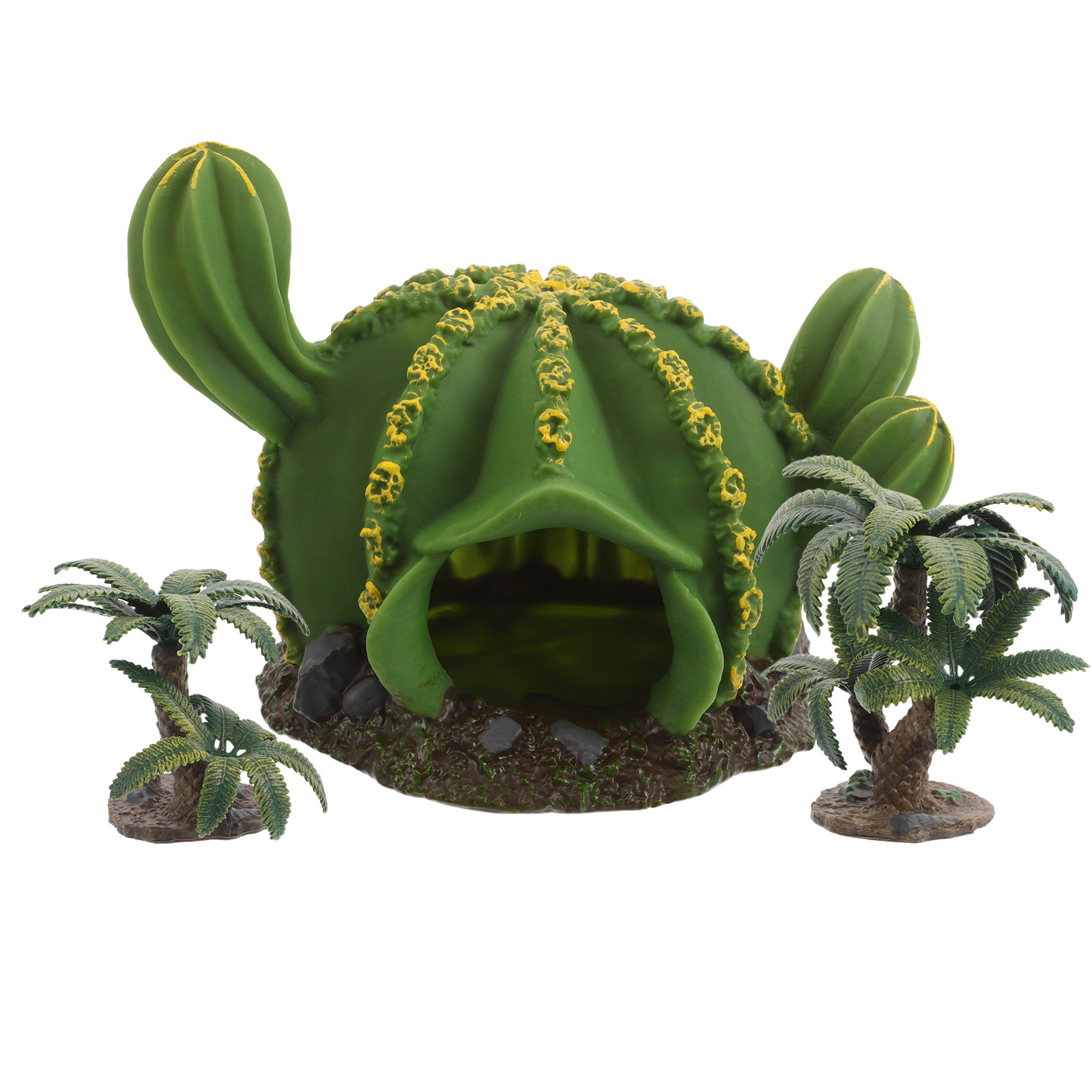 Planted Aquarium Models - 3Pcs Vibrant Miniature Cactus Models Desert