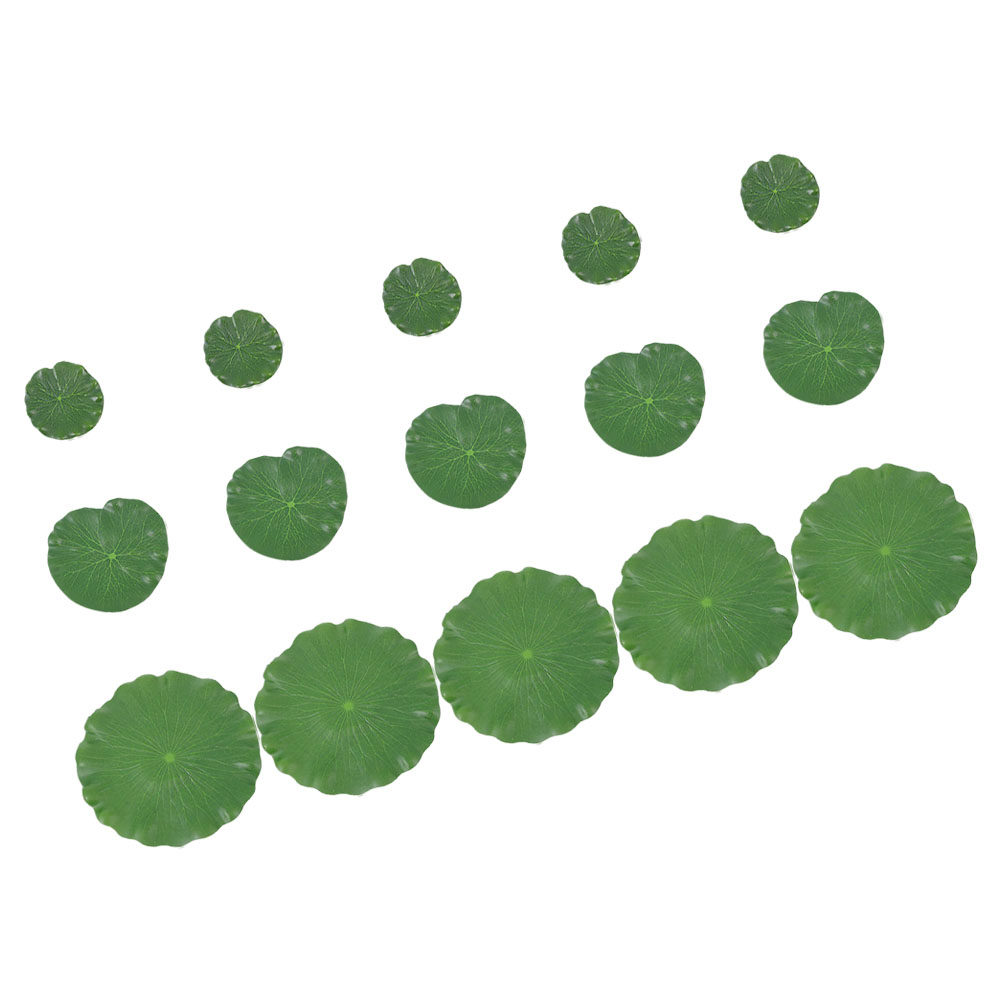 Aquarium Planted Set Up - 15Pcs High Realism Fake Lily Pads