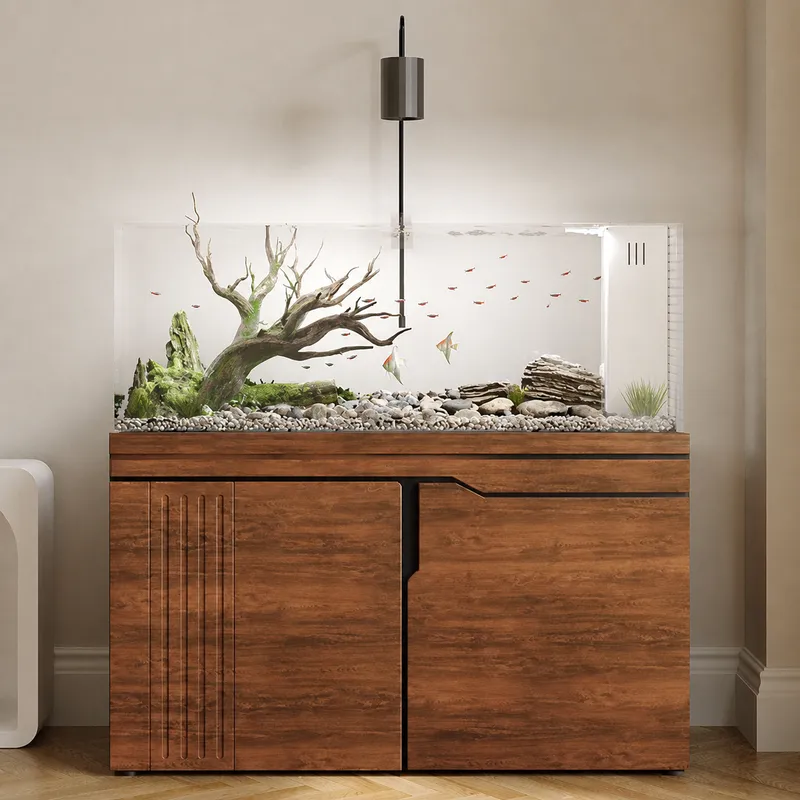 Aquarium Planted Wood - Large Ultra White Glass Fish Tank
