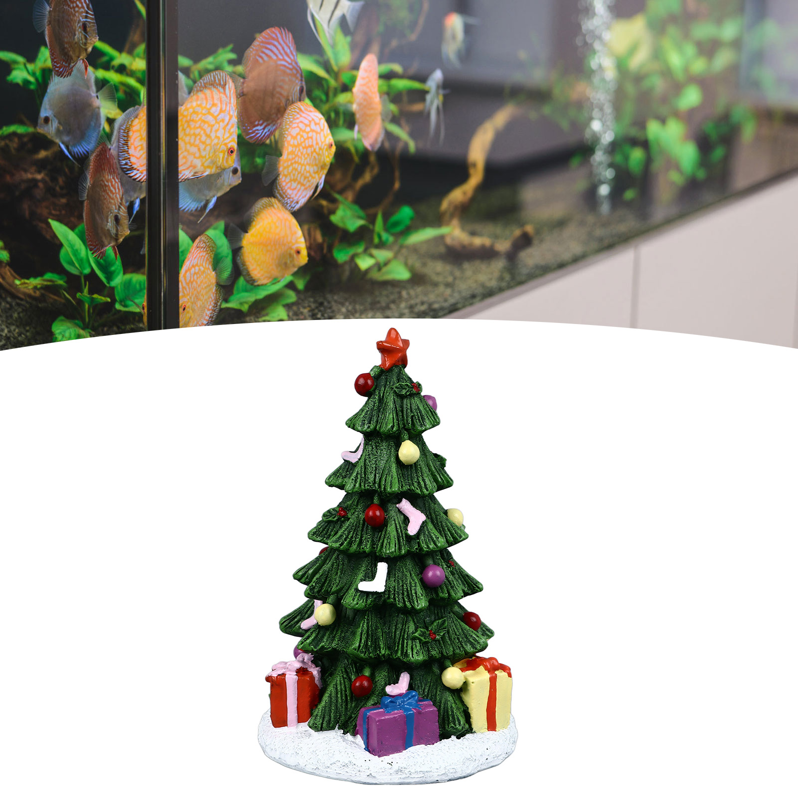 ZK20 Christmas Fish Tank Ornam - огляд і ціна Aquarium Planted Wood
