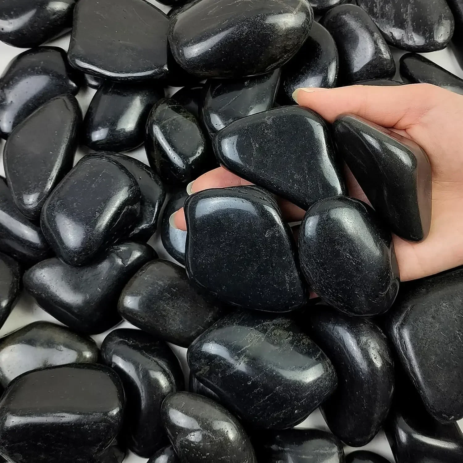 40 lbs Black River Rocks for L - огляд і ціна Planted Aquarium With Rocks