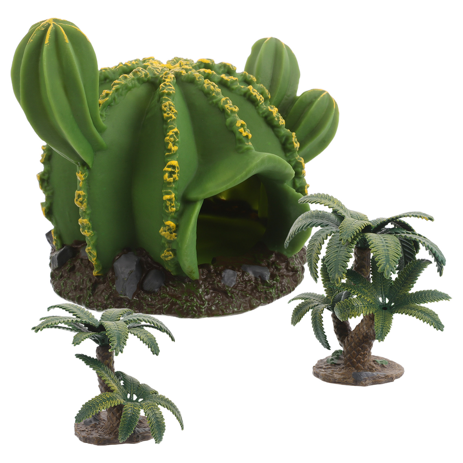 3Pcs Vibrant Miniature Cactus  - огляд і ціна Planted Aquarium Models