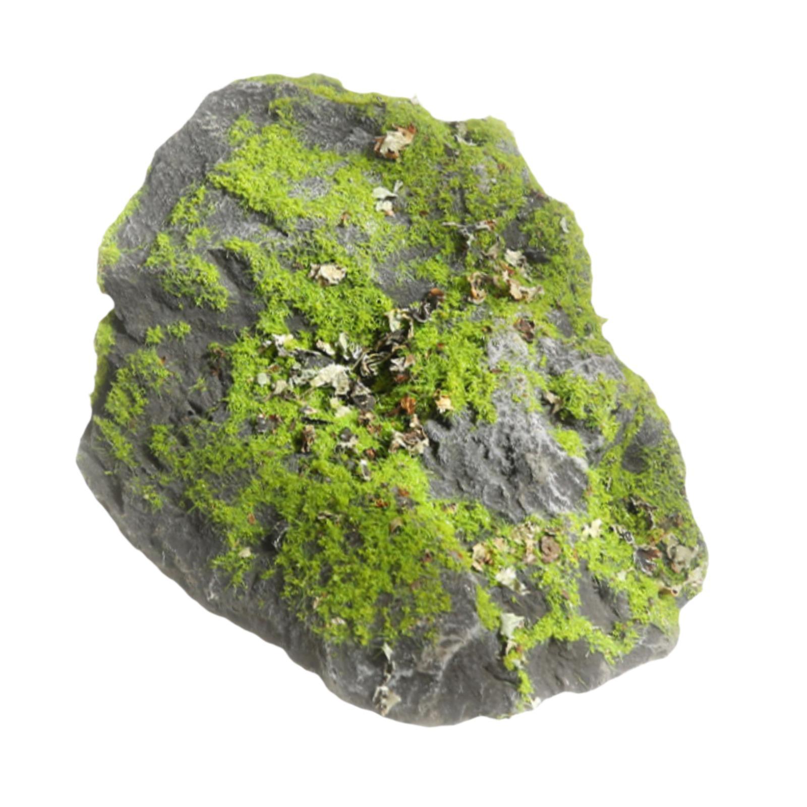 Fake Moss Stone Realistic Gree - огляд і ціна Planted Aquarium With Rocks