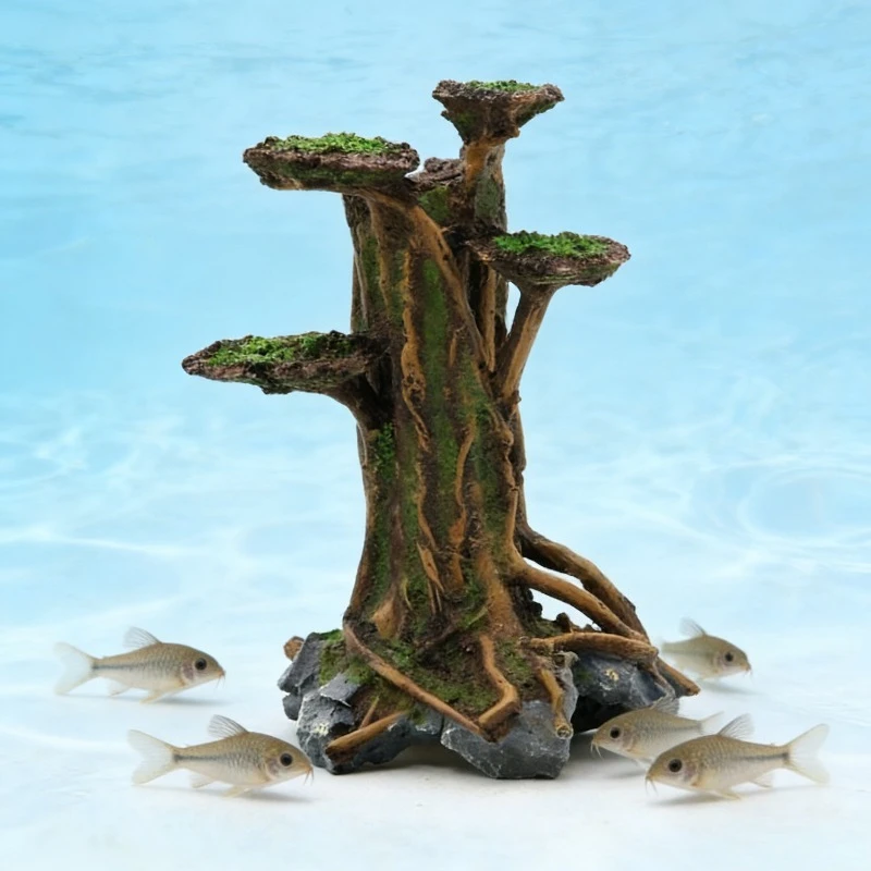 Artificial Moss Tree Driftwood - огляд і ціна Aquarium Planted Wood