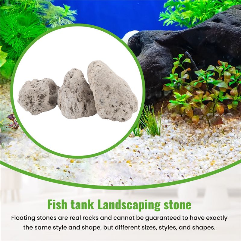 A20F-3Pcs Floating Real Rocks  - огляд і ціна Planted Aquarium Models