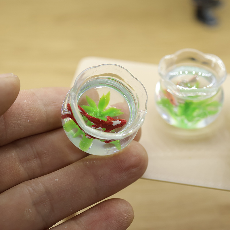 Mini Fish Bowl with Goldfish & - огляд і ціна Planted Aquarium Models