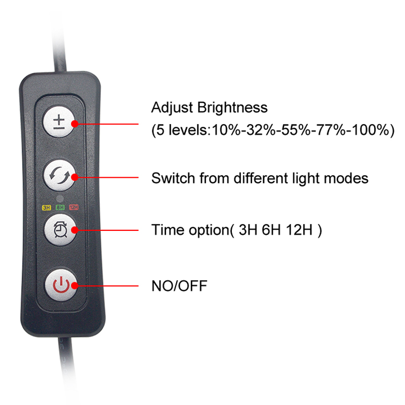 Aquarium LED Light for 16-64CM - огляд і ціна Led Planted Tank Light