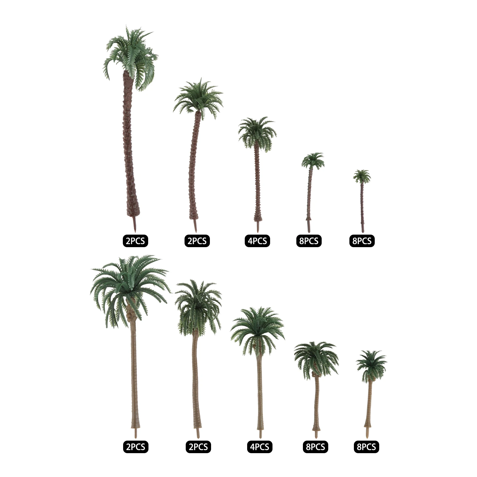 48Pcs Plastic Palm Tree Miniat - огляд і ціна Planted Aquarium Models