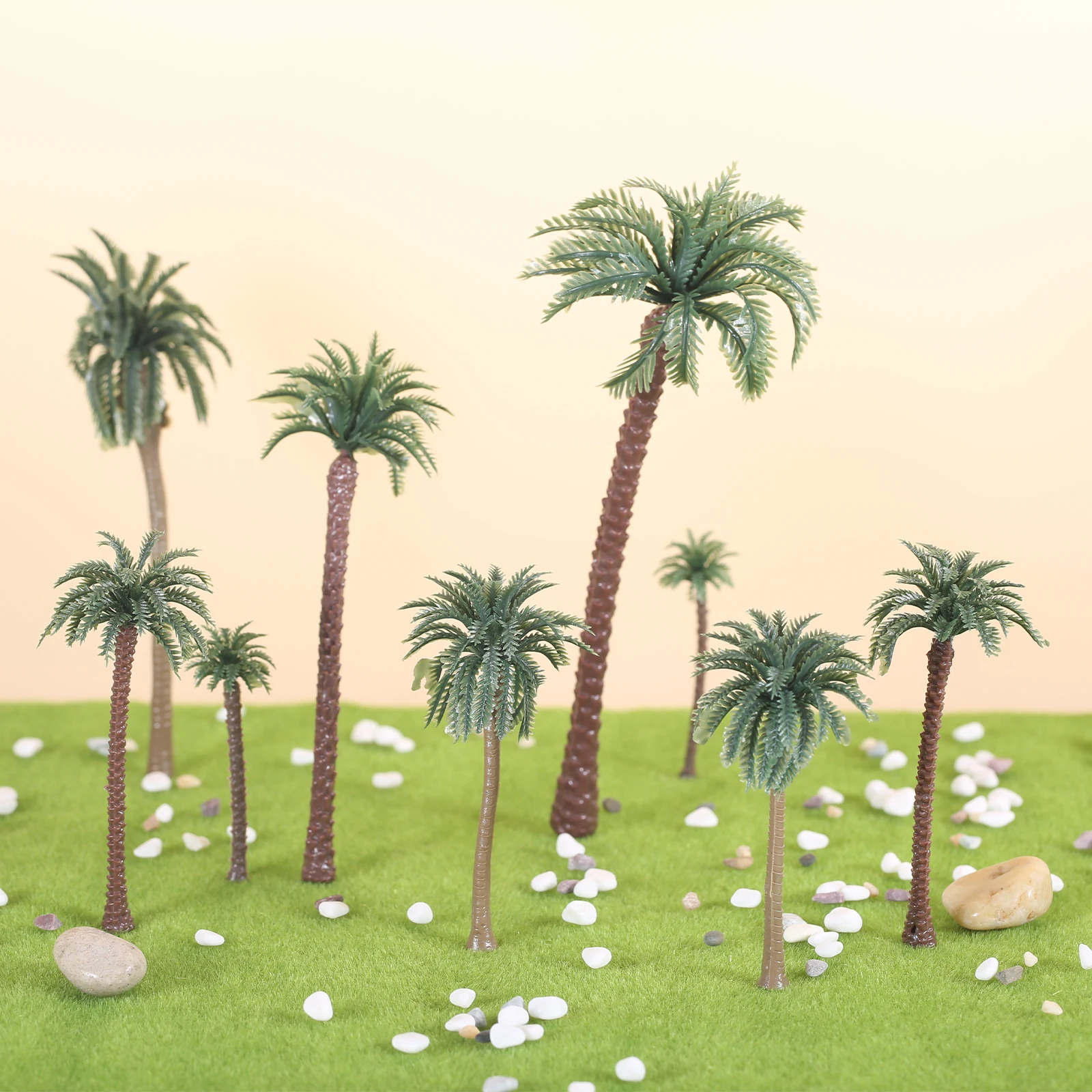 48Pcs Plastic Palm Tree Miniat - огляд і ціна Planted Aquarium Models