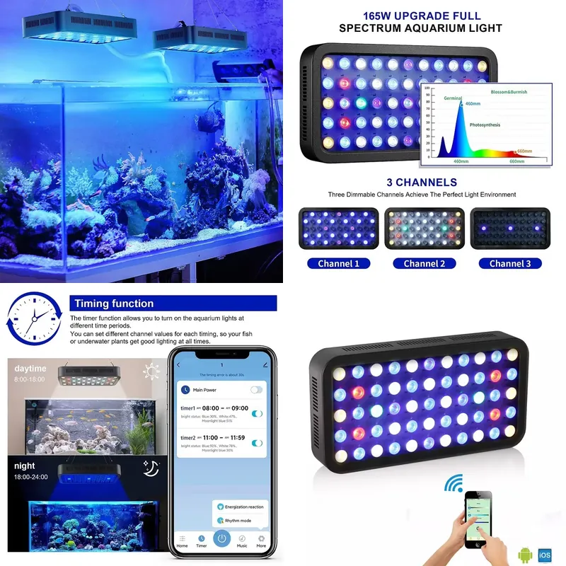 Wifi APP Control Coral Reef 16 - огляд і ціна Planted Aquarium Models