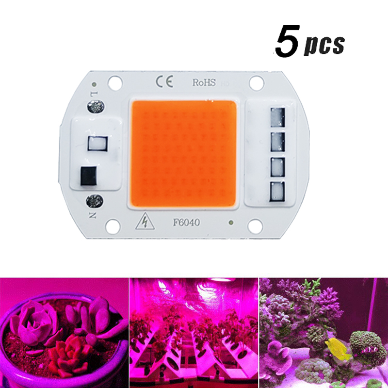 5Pcs LED Grow COB Light Chip F - огляд і ціна Led Planted Tank Light