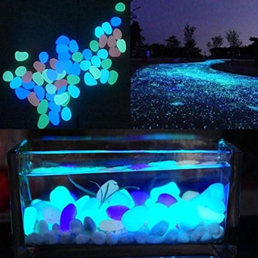 Fish Tank Rocks Glow Blue Pebb - огляд і ціна Planted Aquarium With Rocks