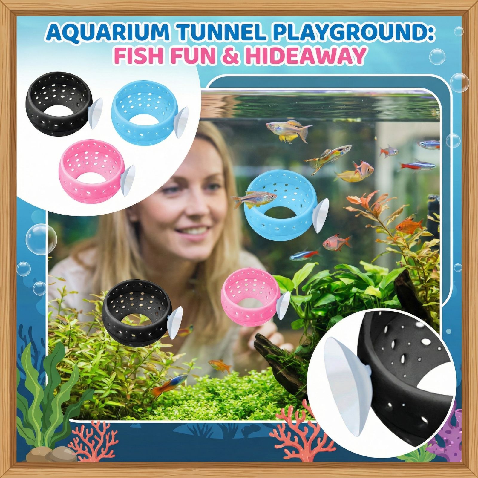 Betta Bulb Hide Tunnel Aquariu - огляд і ціна Aquarium Plant Design