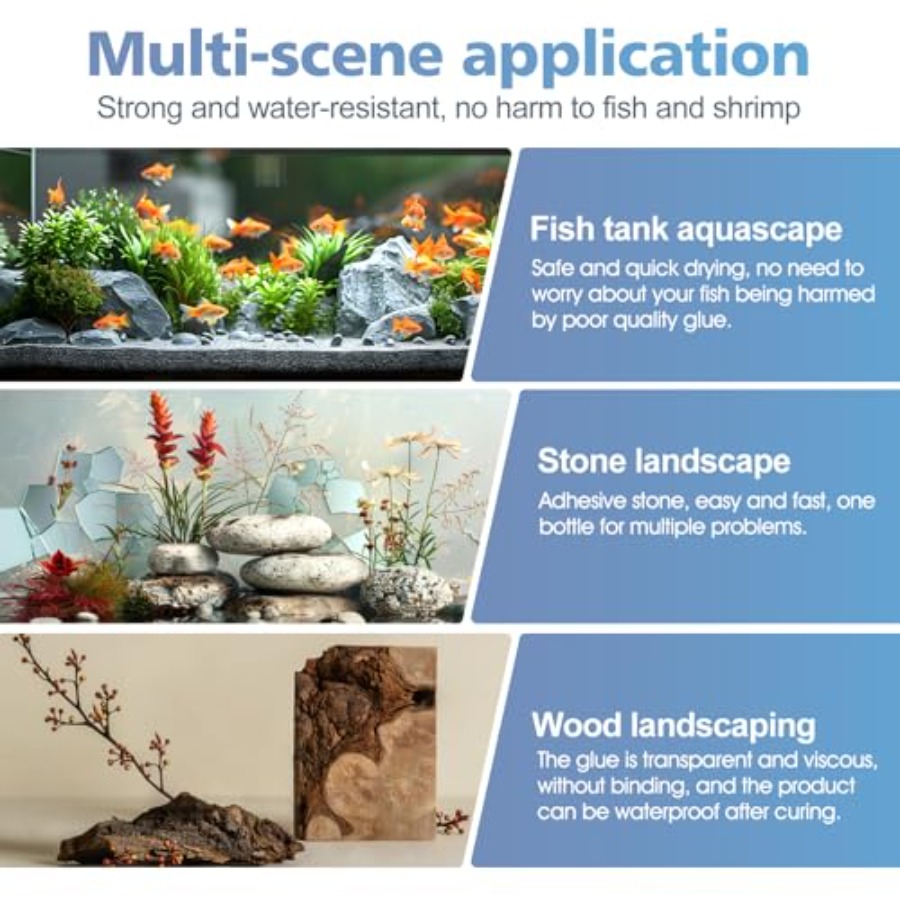 Aquarium Glue, Super Reef Glue - огляд і ціна Aquarium Planted Wood