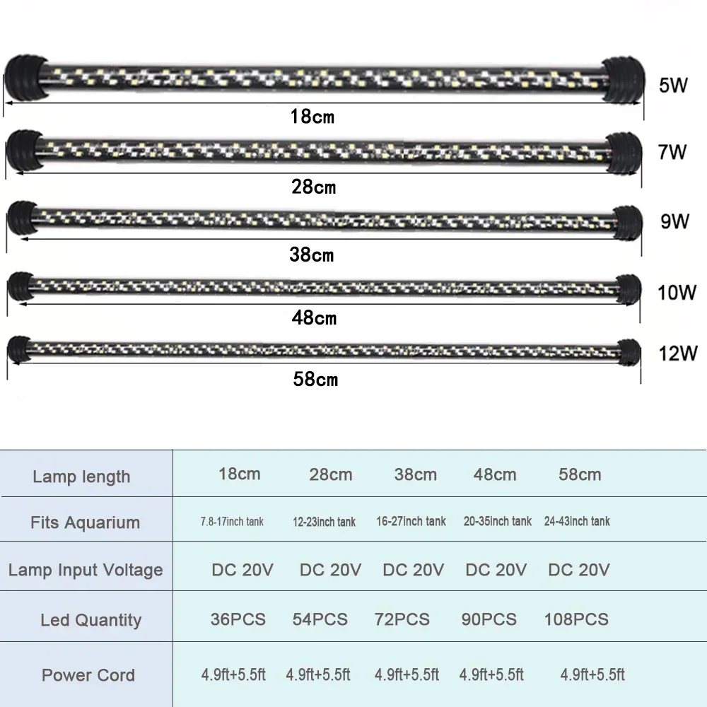 90-260V Aquarium Light LED Wat - огляд і ціна Aquarium Plant Diseases